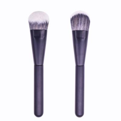 China Angular Blush High Quality Copper Premium Soft Synthetic Stiffens Kabuki Base Flat Angled Contour Brush for sale