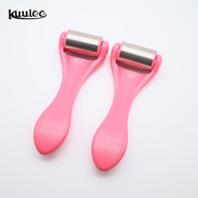 China Ice Rolling Massager Stainless Steel Face Roller Silicone Ice Roller Face Lifting Cooling Facial Massager for sale