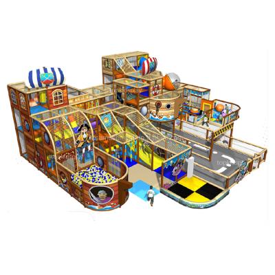 China Commercial School Supermarket Kids Slide Pirates Of The Ship Caribbean Style Pirate Indoor Playground for sale