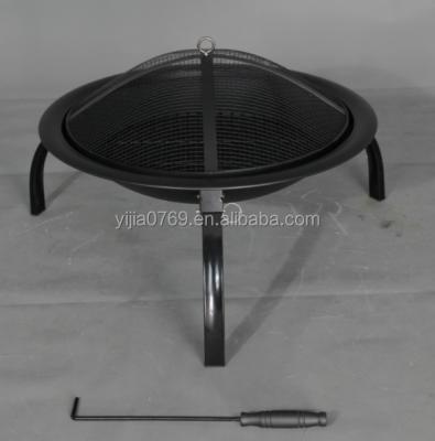 China New Outdoor Heating Barbecue Tabletop Fire Pit with Screen and Cover for Outdoor Garden for sale