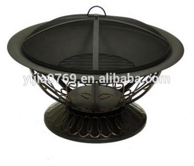 China Outdoor Black Carbon Steel Outdoor Barbecue Heater Fire Pit For Garden for sale