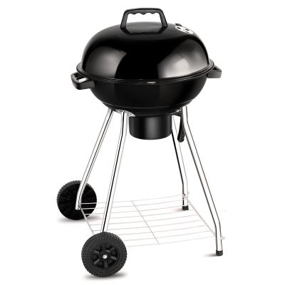 China Easily Assembled Kettle 18.5-Inch Charcoal Grill GRILL Outdoor Backyard Cooking With Wheels Black for sale