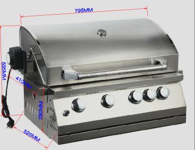 China Easily Assembled Flushbonading BBQ Gas Grill With Rotisserie Kit for sale