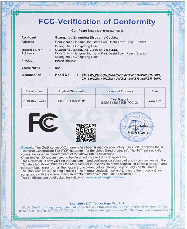 FCC - Guangzhou Zhanming Electronic Co., Ltd.