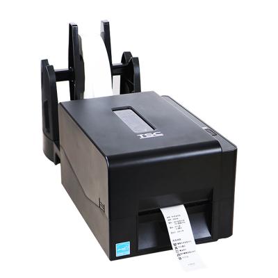 China New Arrival Tech Center TE200 Ribbon Printer Desktop Thermal Transfer Barcode Barcode Shipping Label Printer Black and White for Retail Shipping Printing for sale