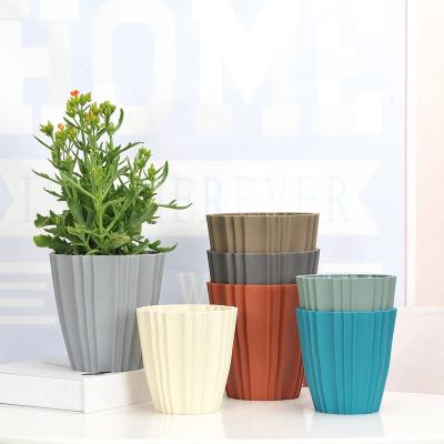 China Modern Plastic Factory Wholesale Color Pots Plant Plastic Flower Pot for sale