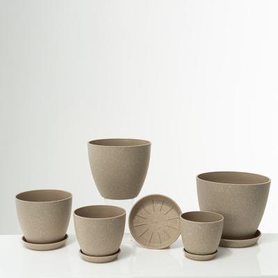 China Modern Luxury Cement Surfaces Balcony Cylinder Flower Pot Artificial Flowers In Pots Porcelain Plant Pots for sale