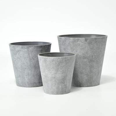 China Modern Round Home Planter Round Cement Planter Pot Modern Cylinder Cement Cylinder Decor Planter for sale