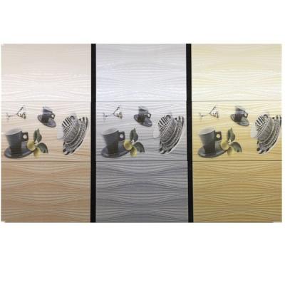 China Glazed Metallic Tiles Emboss Suiface Size 20*30cm Ceramic Flower Wall Tile for sale