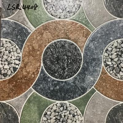 China Rustic Tiles Minqing Swimming 40*40cm Emboss Outdoor Tiles for sale