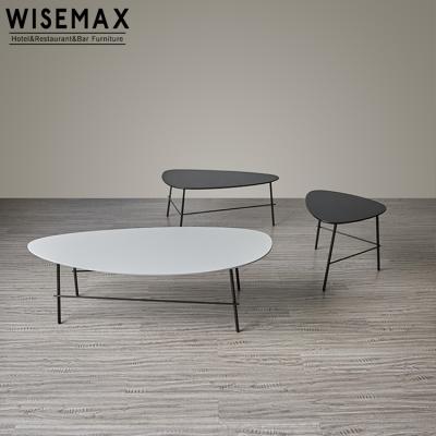 China Other Nordic Modern Oval Living Room Coffee Table Iron Coffee Table Size Combination Luxury Coffee Table for sale