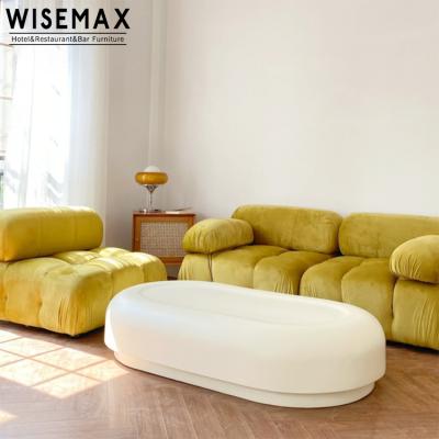 China WISEMAX Nordic Minimalist Modern Designer FURNITURE Nordic Minimalist Sofa Side Of Table Solid Wood Cylinder Coffee Table for sale