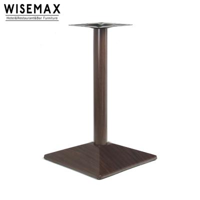 China Table base/antique metal leg furniture restaurant iron stamping leg with solid wood veneer coffee table base for dining for sale