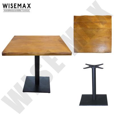 China Solid Oak Wood Restaurant Table Furniture Modern Antique Style 40mm Thickness Dining Table Top For Restaurant for sale