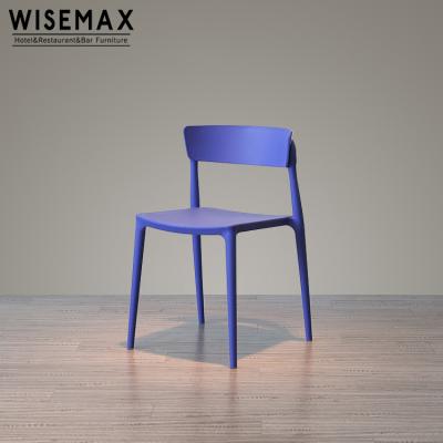 China Wholesale Modern High Quality Plastic Stackable Furniture Easy Cleaning Plastic Dining Chair For Restaurant for sale