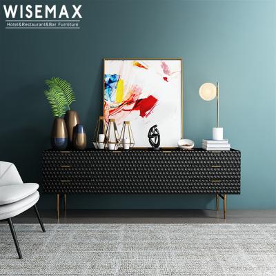 China Other Nordic White Painting Living Room Metal Cabinet TV Storage Cabinet Light Modern Luxury Light Luxury Cabinet for sale