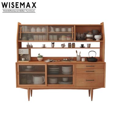 China The Other Modern Nordic Living Room Side Storage Cabinet Cabinet Solid Wood Locker Minimalist Tea Cabinet for sale