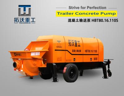 China Mini / Lightweight Concrete Pump Double Cylinder Hydraulic Pumping System for sale