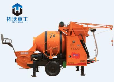 China Trailer Construction Machine Concrete Mixer Pump Electric Power Reduce Labor Intensity for sale