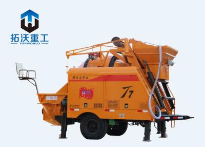 China TWTG30 T7 Hydraulic Concrete Pump , Portable Concrete Pump With Mixer for sale