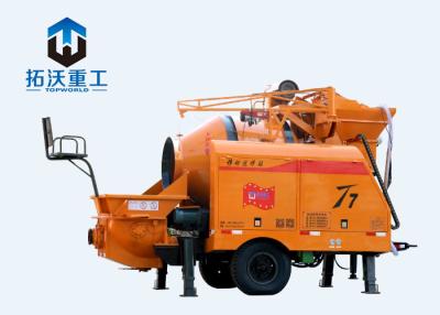 China High Capacity Mini Concrete Pump Machine 0.7m³ Hopper For Digging Pole Holes for sale