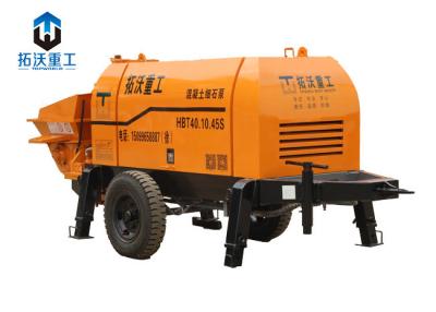 China Remote Control Concrete Mixer Pump , Stationary Concrete Pump 45KW Motor Power for sale