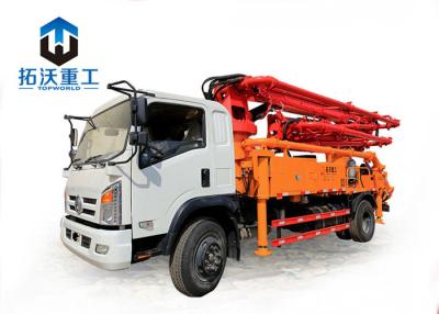 China Electric Cement Portable Truck Mixer Boom Pump For High Building Construction for sale