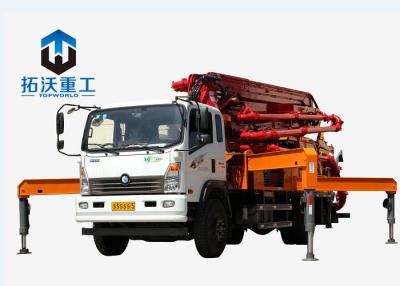 China 3 In 1 Hydraulic Mobile Cement Concrete Boom Pump , 25m Boom Pump Truck for sale