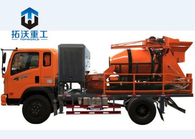 China Housing Construction Portable Cement Pump , Self Loader Truck Electrical Power for sale