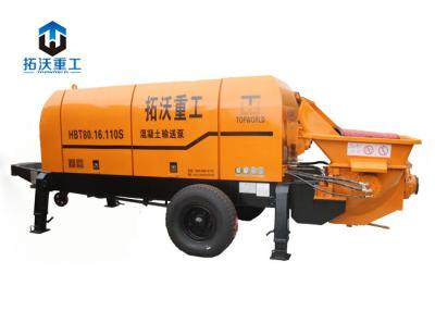 China Long Distance Delivery Lightweight Concrete Pump , Small Portable Concrete Pump for sale