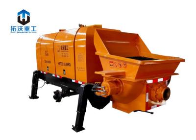 China Mini Concrete Pump , Mobile Trailer Mounted Concrete Pump 8 Mpa Pumping Pressure for sale