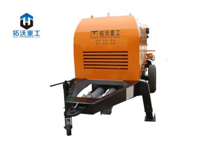 China Advanced Hydraulic System Portable Concrete Pump With Diesel Engine High Efficiency for sale