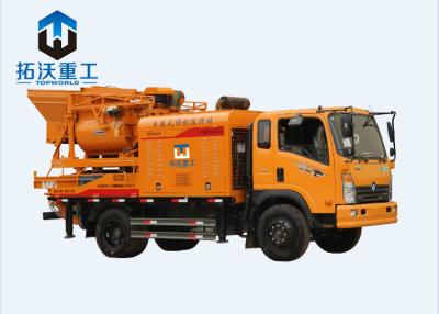 China Portable Construction Truck Mounted Concrete Pump With Large Capacity for sale