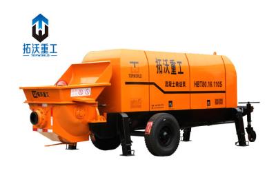 China High Efficiency Trailer Mounted Concrete Pump Saving Energy 7300 Kg Weight for sale