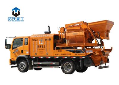 China Reliable Concrete Cement Mixer And Pump With Truck 8 Mpa Pumping Pressure for sale