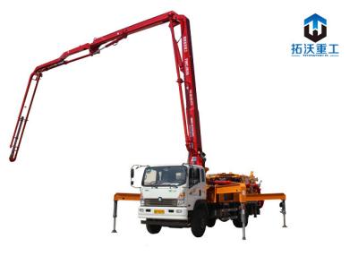 China 40m³/H Concrete Out Truck Mounted Boom Pump With 8 Mpa Pumping Pressure for sale