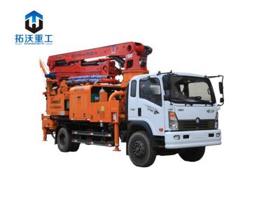 China 25m 33M  Small / Medium Truck Mounted Concrete Boom Pump Remote Control for sale