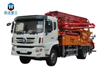 China 29 M Vertical Height Small Concrete Pump , Concrete Boom Pump Truck Machine for sale