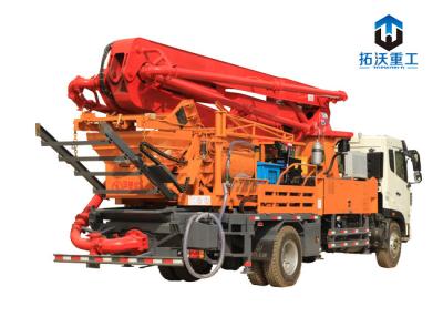 China Small Truck Mounted Concrete Boom Pump 25.5m Horizontal Length Easy Operation for sale