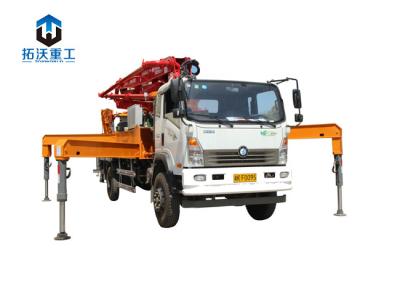 China Reliable Truck Mounted Concrete Boom Pump , Portable Concrete Mixer And Pump for sale