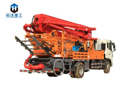 China 28 Mpa System Pressure Truck Mounted Concrete Pump Mini Ready Mixer Truck for sale