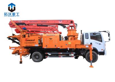 China Mini Truck Mounted Concrete Boom Pump 28 Mpa System Pressure 40m³/H Concrete Output for sale