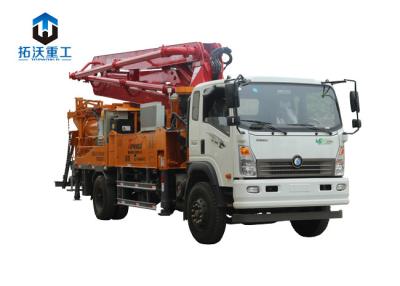 China Precision Truck Mounted Concrete Boom Pump Double Cylinder Hydraulic Pumping System for sale