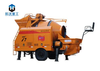 China Mobile / Strong Powerful Concrete Mixer Pump High Work Efficiency Save Labor Costs for sale