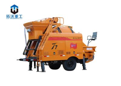 China New Condition Concrete Mixer Pump Machine With Electric Engine Topworld T7 for sale