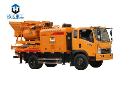 China TWCQ30 C6 Truck Forced Concrete Mixer , Portable Concrete Mixer And Pump Truck for sale