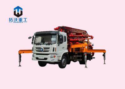 China Portable Concrete Boom Pump Truck High Efficiency For Water Conservancy Project for sale