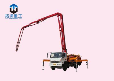 China Workshop Floor Truck Mounted Concrete Boom Pump / Concrete Boom Pump Truck for sale