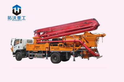 China Truck Mounted Twin Shaft Concrete Pumping Machine 40m³ / H Concrete Out for sale