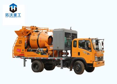 China Long Distance Delivery Concrete Mixer Pump Truck Truck Mounted Cement Mixer for sale